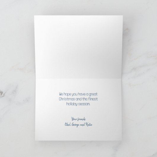 Gingerbread Row Huizen Kerst Kaart (Binnen)