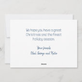 Gingerbread Row Huizen Kerst Kaart (Achterkant)