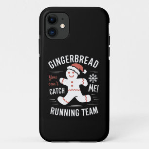 Gingerbread Running Team Christmas Humor iPhone 11 Hoesje