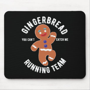 Gingerbread Running Team Fun Gingerbread Kerstmis Muismat