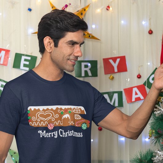 Gingerbread RV Klasse C Camper Kerstmis Graphic T-shirt