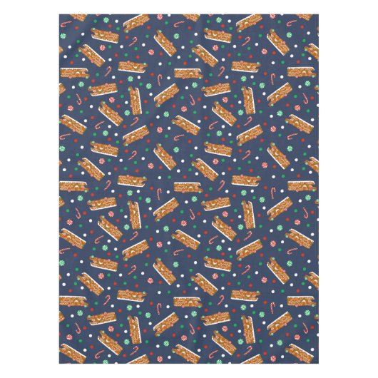 Gingerbread RVs Klasse C Camper Kerstmis Tafelkleed (Voorkant)