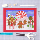 Gingerbread Scene Tissue Paper Tissuepapier (Craft)