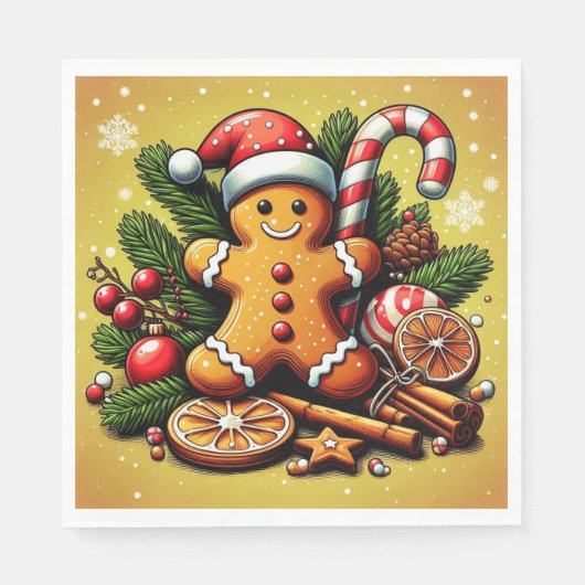 Gingerbread servetten! servet (Voorkant)