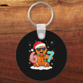 Gingerbread Six Seven Bruh Funny Christmas Meme Si Sleutelhanger (Voorkant)