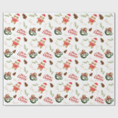 Gingerbread Snoep Vrolijk kerstfeest Cadeaupapier (Vlak)