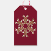 Gingerbread Snowflake Gift Labels Cadeaulabel (Voorkant)