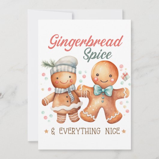 Gingerbread Spice en alles Mooi Kaart (Voorkant)