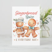 Gingerbread Spice en alles Mooi Kaart (Staand voorkant)
