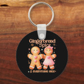 Gingerbread Spice en alles wat lekker lieve Christ Sleutelhanger (Voorkant)