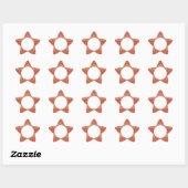GINGERBREAD Ster Mat Stickers (Vel)