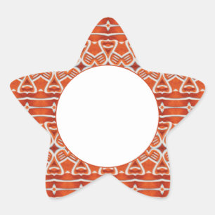 GINGERBREAD Ster Mat Stickers