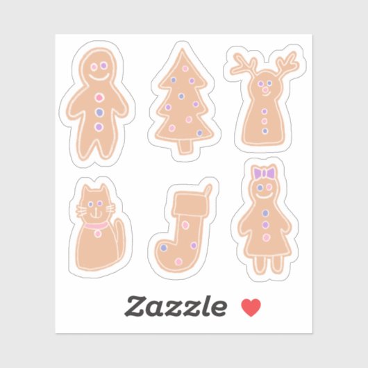 Gingerbread Stickers (Feuille)