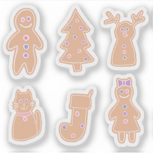 Gingerbread Stickers (Devant)