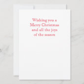 GINGERBREAD SURPRISE 5.5x7.5 Carte de Noël plate (Dos)