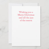 GINGERBREAD SURPRISE 5x7 Carte de Noël plat (Dos)