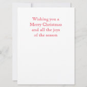 GINGERBREAD SURPRISE 6.5x8.75 Carte de Noël plate (Dos)