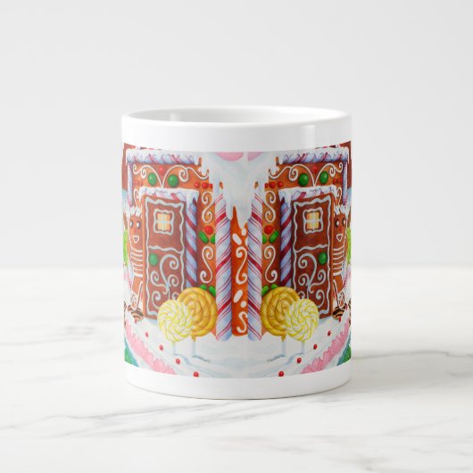GINGERBREAD SURPRISE Big White Mug (Devant)