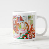 GINGERBREAD SURPRISE Big White Mug (Droite)