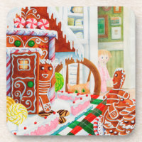 GINGERBREAD SURPRISE Dessous de verre en plastique