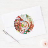 GINGERBREAD SURPRISE Grands Stickers Rond (Enveloppe)
