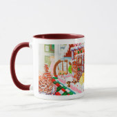 GINGERBREAD SURPRISE Maroon Combo Mug (Gauche)