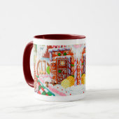 GINGERBREAD SURPRISE Maroon Combo Mug (Devant gauche)