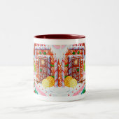 GINGERBREAD SURPRISE Maroon Two-Tone Mok (Center)