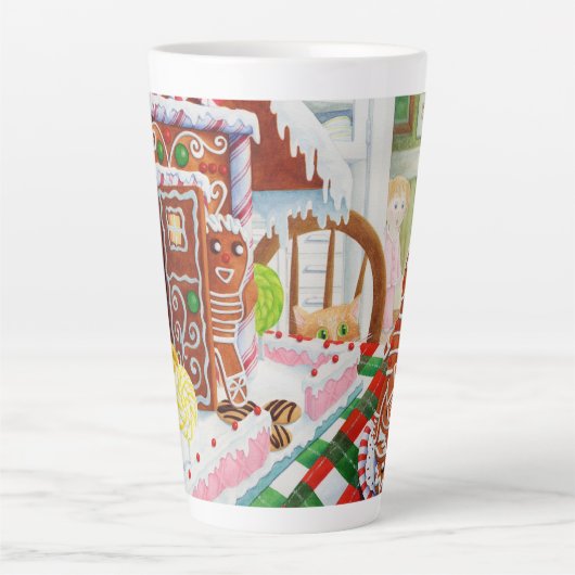 GINGERBREAD SURPRISE Tall Latte Mug (Devant)