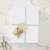 Gingerbread Tennis Grand Slam 🎾🎄aangepaste tekst Cadeaulabel (Met Touw)