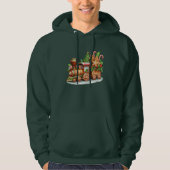 Gingerbread Train Holiday Mannen Hoodie (Voorkant)