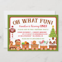 Gingerbread Train, oh wat leuk! 1e verjaardagsfees