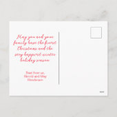 Gingerbread van ons huis Christmas Briefkaart (Achterkant)