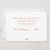 Gingerbread "Van Ons Huis" Kerst Kaart (Achterkant)