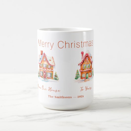 Gingerbread "Van Ons Huis" Kerst Mok (Center)