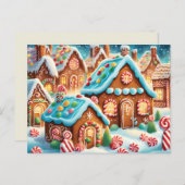 gingerbread village briefkaart (Voorkant / Achterkant)