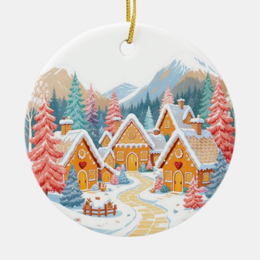 Gingerbread Village Ornament (Voorkant)