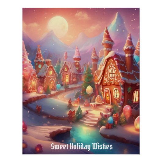 Gingerbread Village Perfect Poster (Voorkant)