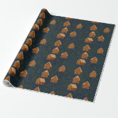 Gingerbread Village Wrapping Paper Cadeaupapier (Uitgerold)