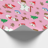 Gingerbread Vreugde Cadeaupapier (Hoek)