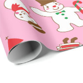 Gingerbread Vreugde Cadeaupapier (Rol Hoek)
