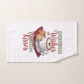 Gingerbread Wishes and Mistletoe Kisses Christmas (Serviette à main)