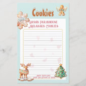 Gingerbread Wishes Boerderij Recept Pagina (Voorkant)