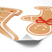 Gingerbread Xmas Bakkerij Holiday Sale Perfect Poster (Hoek)