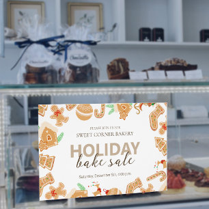 Gingerbread Xmas Bakkerij Holiday Sale Perfect Poster