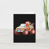 Gingerbread Xmas Candy Truck Funny Christmas Bakin Kaart (Voorkant)