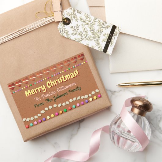 Gingerbread Xmas Gift Label (Geschenken)