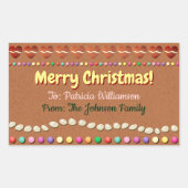 Gingerbread Xmas Gift Label (Voorkant)