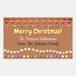 Gingerbread Xmas Gift Label