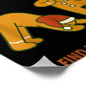 Gingerbread Yoga – Fun Holiday “find Your Inner Do Poster (Hoek)